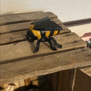 Nature Core, Cottage Core Black and Yellow Bee Figurine Paperweight